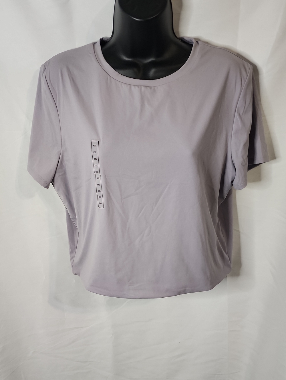 Calia Lavender Short Sleeve Crew Neck Crop Tee In Womens XXL New Without Tag